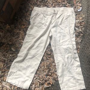 NWT Old Navy, wide leg linen pant.
